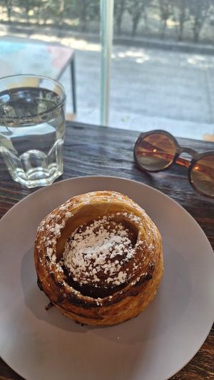 Roll de guayaba 😅❤️ at Miga Vegana in Mexico City