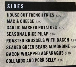 Menu - Sides at Shadowlawn Eats in Virginia Beach