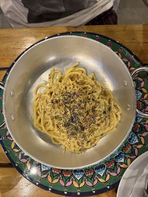 carbonara  at Osteria Del Pisello in Fano