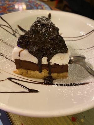 Dolce al cioccolato e cocco  at Osteria Del Pisello in Fano