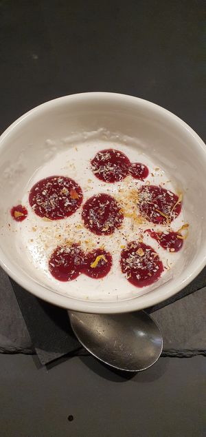 Panacotta au lait de coco at Hops Beerstrò in Trieste