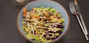 Plant-based poke at Hops Beerstrò in Trieste