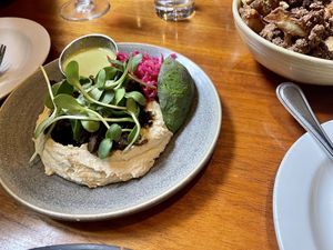 Mushroom dish  at Nuba - Gastown in Vancouver