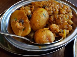 Chana bateta at Babul's in Barnard Castle