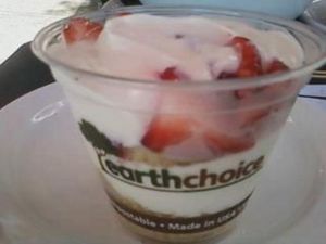 strawberry parfait at Native Foods in Culver City