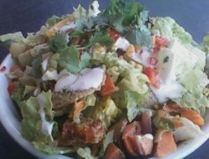 chimi chop salad at Native Foods in Culver City