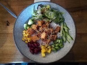 Buddha bowl at Lam Vegan in Hamburg