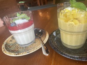 When I doubts, take both desserts 😀  at Lam Vegan in Hamburg