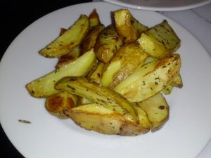 potatoes at Dolce Vegan in Florence