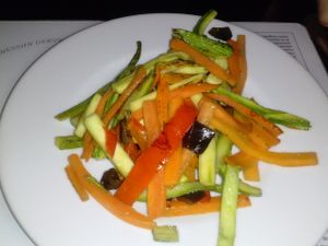 veggies at Dolce Vegan in Florence