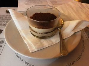 Delicious dessert at Dolce Vegan in Florence