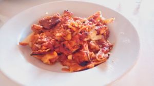 Lasagna at Dolce Vegan in Florence