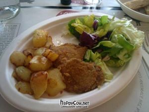 cotoletta milanese at Dolce Vegan in Florence