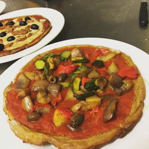 Pizza di platano  at Dolce Vegan in Florence