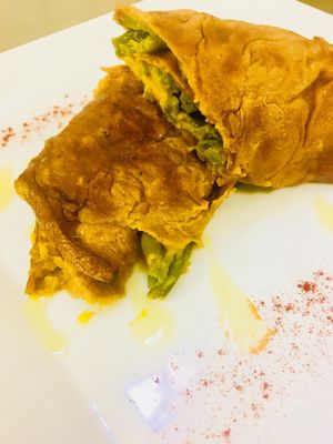 Crespella alle verdure at Dolce Vegan in Florence