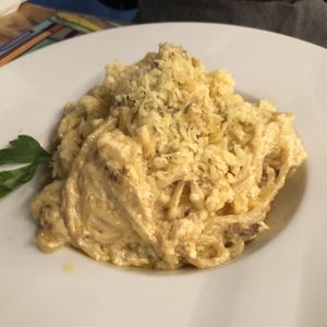 Carbonara  at Dolce Vegan in Florence