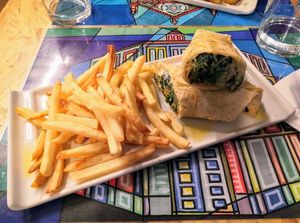 Vegan wrap at Dolce Vegan in Florence