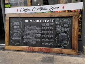 Menu (July 2021) at Middle Feast in York