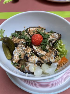 Eggplant salad   at Passion for Food in Bruges