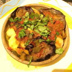 'Complete Meal' prepared by owner featuring root vegetables, chickpeas and lentils. at Passion for Food in Bruges