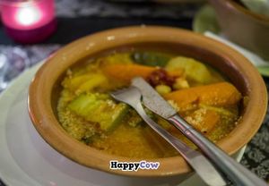 Vegetarian Cous Cous.  I have eaten quite a bit of it at this point (you have to get your priorities right!). at Passion for Food in Bruges