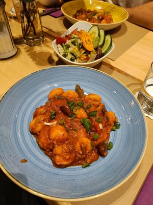 Der Laienbruder (vegan) Süßkartoffel Gnocchi at Klostercafé in Erkelenz