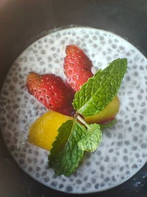 Chia pudding can be served vegan at Pistachio in Ubud