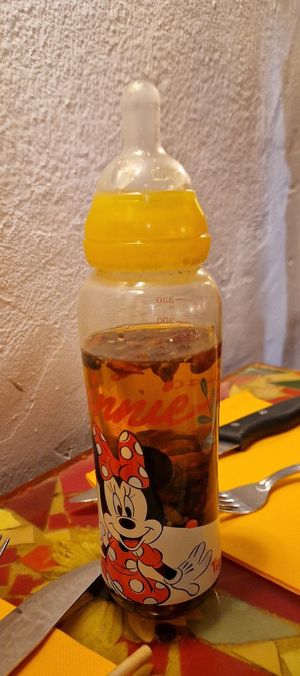 Chili oil at Chez Mico in Sanary-sur-mer