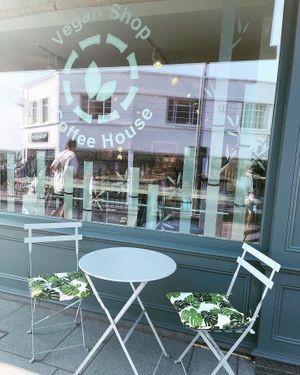 Seating area outside  at Om Bamboo in Bude