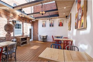 Back patio at Taqueria Al Lado in Washington