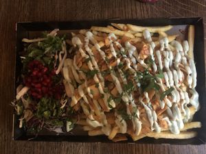 Vegan kebab plate   at Le Kebab Odenplan in Stockholm