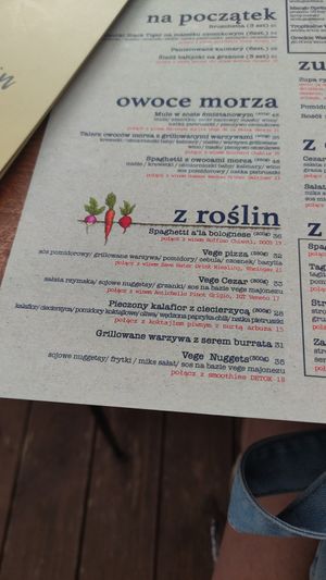 Jest też wegańska tarta czekoladowa at Laguna Marine in Ustka