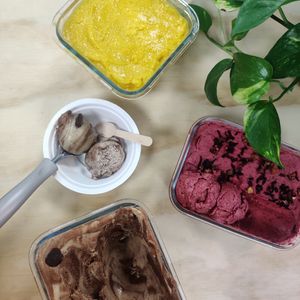 Helados veganos caseros sin azúcar ni edulcorantes at li.V.re in Torrelodones