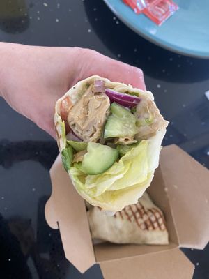Caesar salad wrap  at Hank's  Dirty Colchester in Colchester