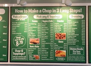 Inside menu 2  at Chop Stop in Temecula