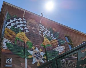 mural by Alex Chiu at People's Food Co-op in Portland