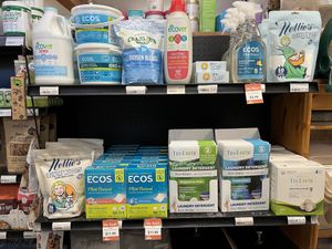 Now I know where to buy the plastic-less laundry detergents  at People's Food Co-op in Portland