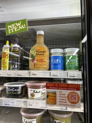 New item: Cafe Yumm’s Sauce!  I gotta try that  at People's Food Co-op in Portland
