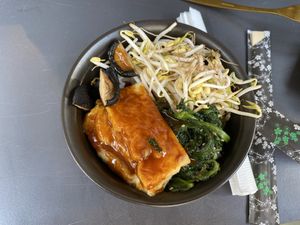 agetofudon donburi  at Matané in Milan
