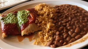 Soyrizo & papas brunch tamales at Casa de Tamales in Fresno