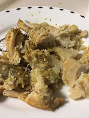 Dry chicken  at Casa de Tamales in Fresno