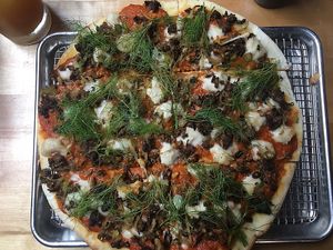 Pizza at The Haunt in Savannah