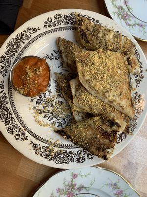Cashew cheese garlic bread at The Haunt in Savannah