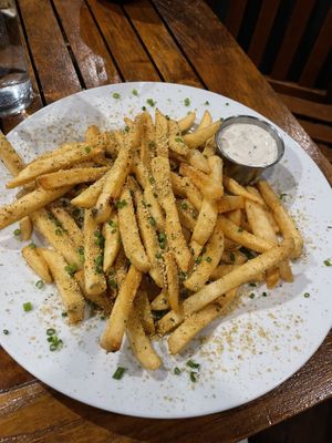 Cashew parm fries with ranch  at The Haunt in Savannah