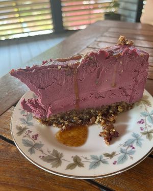 Huckleberry cheesecake   at The Haunt in Savannah