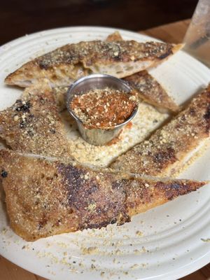 Garlic Cashew Cheese Bread  at The Haunt in Savannah
