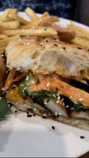 Porcini banh mi (my meat eater hubby said it was pretty good!)  at The Haunt in Savannah