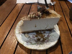 Tershi mushroom , peanut , pecan caramel   at The Haunt in Savannah