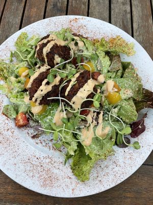 Lion’s Mane Krabby Cakes  at The Haunt in Savannah