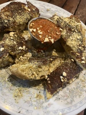 Cashew garlic bread  #Veganuary at The Haunt in Savannah